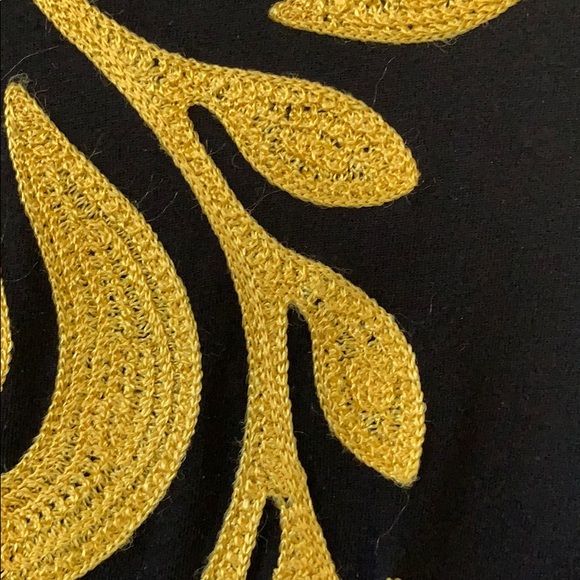 INC Embroidered Black Dress - Picture 2 of 6